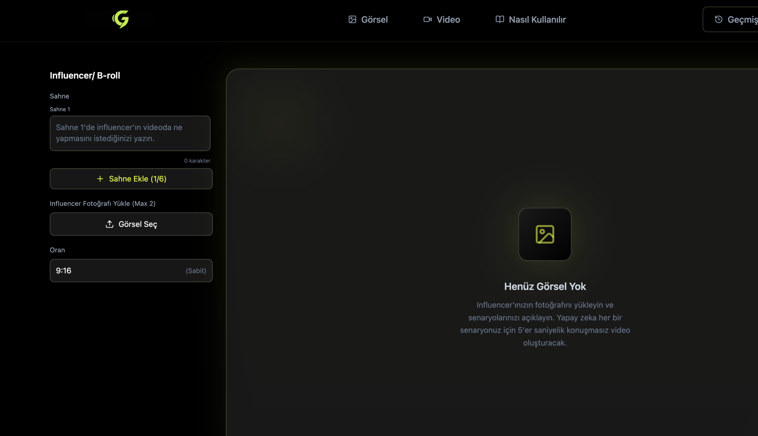 B-roll AI video üretimi
